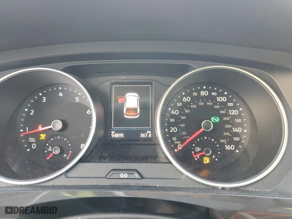 2019 Volkswagen Tiguan S with VIN 3VV0B7AX6KM194310, listed as a Copart auction lot 85725874 with 54,895 mi miles and Salvage Title. Bid and sale history available at carsss.com. Image 9.