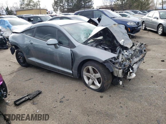 2007 Mitsubishi Eclipse GS with VIN 4A3AK24F77E034729, listed as a Copart auction lot 38911574 with Not Provided miles and Salvage Title. Bid and sale history available at DreamBid. Image 4.