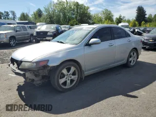 2005 Acura TSX with VIN JH4CL96885C022001, listed as a Copart auction lot 49680145 with 206,166 mi miles and Salvage Title. Bid and sale history available at carsss.com. Image 1.