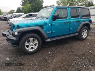 2020 Jeep Wrangler Unlimited Sport S z VIN 1C4HJXDG8LW163366, wystawiony jako Copart lot #57572465 z przebiegiem 57 672 mil mil oraz Szkoda całkowita • Salvage title. Historia ofert i sprzedaży dostępna na DreamBid. Obrazek 1.