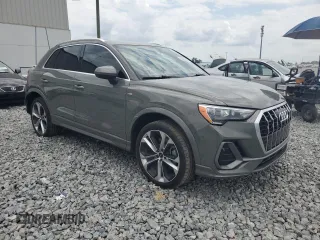 2021 Audi Q3 S line Premium with VIN WA1DECF39M1072069, listed as a Copart auction lot 56298265 with 35,763 mi miles and Salvage title. Bid and sale history available at DreamBid. Image 4.