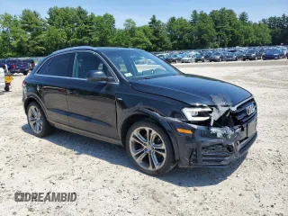 2016 Audi Q3 Prestige with VIN WA1GFCFS4GR024485, listed as a Copart auction lot 60017955 with 93,228 mi miles and Salvage title. Bid and sale history available at DreamBid. Image 4.