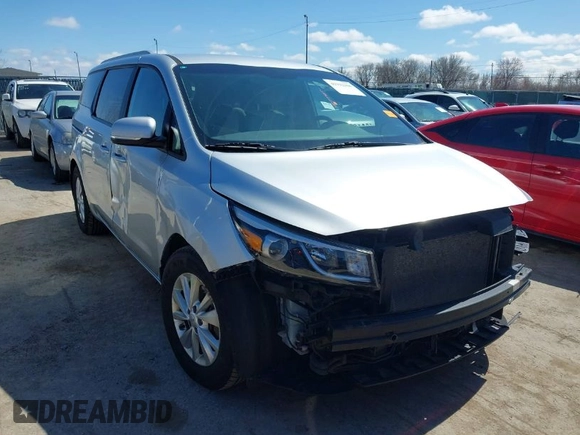 2016 Kia Sedona LX with VIN KNDMB5C12G6157582, listed as a IAAI auction lot 41932306 with 106,061 mi miles. Bid and sale history available at carsss.com. Image 1.