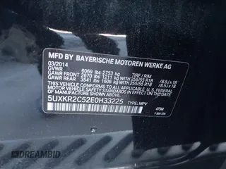 2014 BMW X5 sDrive35i z VIN 5UXKR2C52E0H33225, wystawiony jako IAAI lot #41698549 z przebiegiem 110 847 mil mil oraz . Historia ofert i sprzedaży dostępna na DreamBid. Obrazek 9.