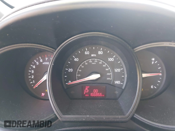 2013 Kia Rio LX with VIN KNADM4A37D6135384, listed as a IAAI auction lot 41740058 with 166,866 mi miles. Bid and sale history available at carsss.com. Image 7.