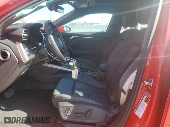 2023 Audi A3 Premium with VIN WAUGUDGY7PA027185, listed as a Copart auction lot 67068784 with 13,254 mi miles and Salvage Title. Bid and sale history available at carsss.com. Image 7.