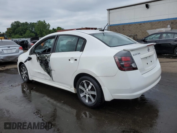 2012 Nissan Sentra 2.0 with VIN 3N1AB6AP3CL651050, listed as a Copart auction lot 63394305 with 71,182 mi miles and Salvage title. Bid and sale history available at DreamBid. Image 2.