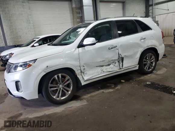 2015 Kia Sorento SX with VIN 5XYKWDA74FG576753, listed as a Copart auction lot 47130715 with 164,874 mi miles and Salvage Title. Bid and sale history available at carsss.com. Image 1.