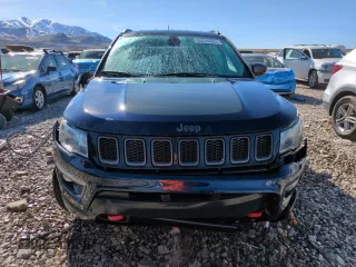 2018 Jeep Compass Trailhawk with VIN 3C4NJDDB4JT210479, listed as a Copart auction lot 50244035 with 11,111 mi miles and Salvage Title. Bid and sale history available at carsss.com. Image 5.