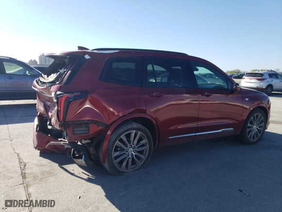 2020 Cadillac XT6 AWD Sport with VIN 1GYKPGRS0LZ105732, listed as a Copart auction lot 49394255 with 57,871 mi miles and Salvage Title. Bid and sale history available at carsss.com. Image 3.