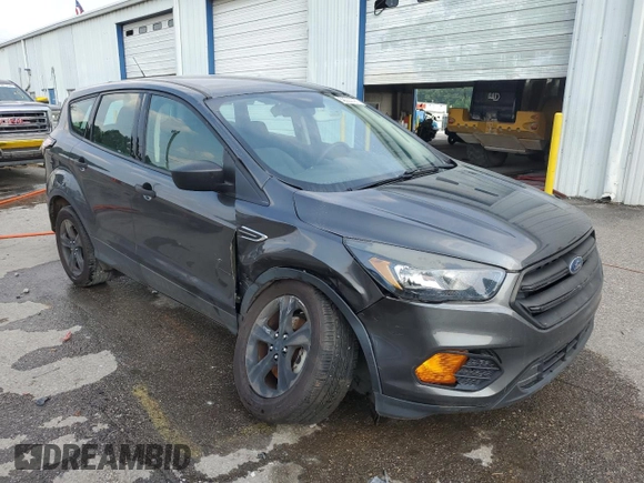 2018 Ford Escape S with VIN 1FMCU0F7XJUB19508, listed as a Copart auction lot 59222395 with Not provided miles and Salvage title. Bid and sale history available at DreamBid. Image 4.