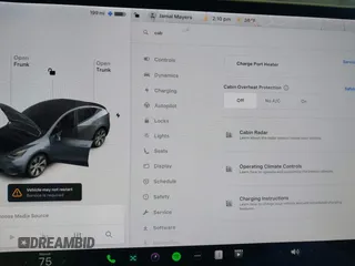 2021 Tesla Model Y Long Range with VIN 5YJYGDEE2MF087871, listed as a IAAI auction lot 41370004 with 85,757 mi miles. Bid and sale history available at carsss.com. Image 19.