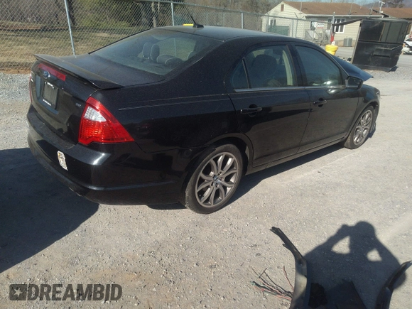 2012 Ford Fusion SE with VIN 3FAHP0HAXCR314308, listed as a IAAI auction lot 41744602 with Not Provided miles and . Bid and sale history available at DreamBid. Image 4.