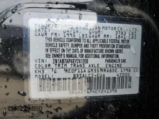 2014 Nissan Sentra SV with VIN 3N1AB7AP4EY241398, listed as a Copart auction lot 50979105 with 37,388 mi miles and Non repairable. Bid and sale history available at DreamBid. Image 13.