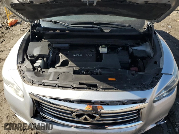 2015 Infiniti QX60 with VIN 5N1AL0MM0FC515754, listed as a Copart auction lot 48455105 with 95,431 mi miles and Salvage title. Bid and sale history available at DreamBid. Image 12.