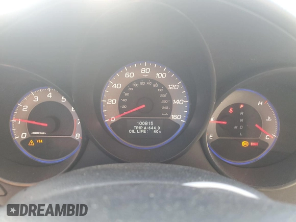 2008 Acura TL with VIN 19UUA66258A002263, listed as a Copart auction lot 53492635 with 100,815 mi miles and Salvage Title. Bid and sale history available at carsss.com. Image 9.