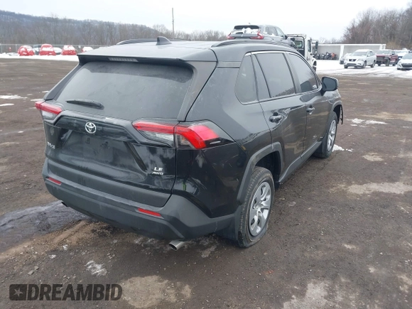 2019 Toyota RAV4 LE with VIN JTMF1RFV7KJ005465, listed as a IAAI auction lot 41559270 with 111,918 mi miles. Bid and sale history available at carsss.com. Image 4.