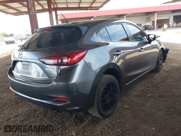 2018 Mazda 3 Sport with VIN 3MZBN1K73JM273472, listed as a IAAI auction lot 41901038 with 99,527 mi miles and . Bid and sale history available at DreamBid. Image 4.