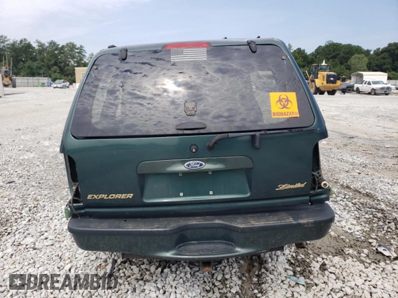 1998 Ford Explorer XLT with VIN 1FMZU32P8WZA91509, listed as a Copart auction lot 65531174 with 127,182 mi miles and Salvage title. Bid and sale history available at DreamBid. Image 6.