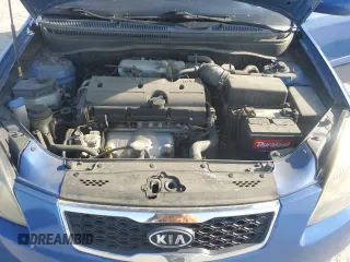 2010 Kia Rio LX with VIN KNADH4A35A6635429, listed as a Copart auction lot 53266835 with 110,615 mi miles and Salvage Title. Bid and sale history available at carsss.com. Image 11.