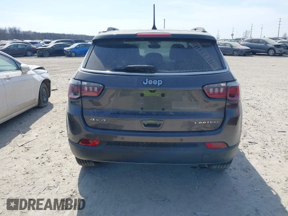 2020 Jeep Compass Limited with VIN 3C4NJDCB1LT245890, listed as a IAAI auction lot 41791500 with 51,042 mi miles. Bid and sale history available at carsss.com. Image 16.
