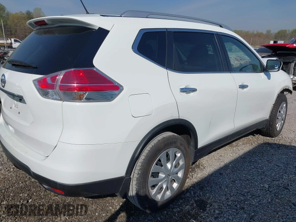 2016 Nissan Rogue SV with VIN KNMAT2MTXGP627849, listed as a IAAI auction lot 41898568 with 167,579 mi miles. Bid and sale history available at carsss.com. Image 4.