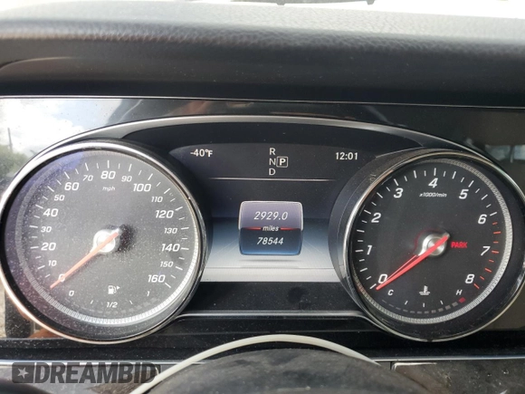 2017 Mercedes-Benz E-Class E 300 Luxury with VIN WDDZF4KB8HA111130, listed as a Copart auction lot 63872114 with 78,544 mi miles and Salvage Title. Bid and sale history available at carsss.com. Image 9.