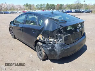 2013 Toyota Prius One with VIN JTDKN3DU3D5615711, listed as a IAAI auction lot 42119419 with 222,734 mi miles. Bid and sale history available at carsss.com. Image 3.