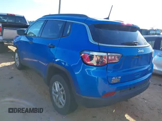 2020 Jeep Compass Sport with VIN 3C4NJDABXLT156953, listed as a IAAI auction lot 41443366 with 52,452 mi miles. Bid and sale history available at carsss.com. Image 3.