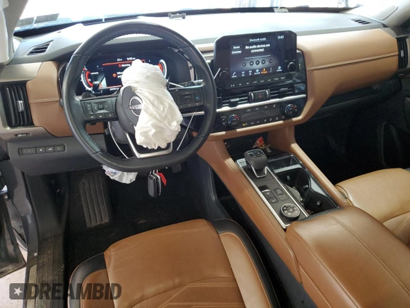 2023 Nissan Pathfinder Platinum с VIN 5N1DR3DK6PC228996, выставлен на аукционе Copart как лот 58937335 с пробегом 24 356 миль миль и Списание • Salvage title. История ставок и продаж доступна на DreamBid. Изображение 8.