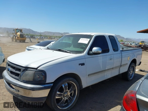 1997 Ford F-150 with VIN 1FTDX1764VKB98042, listed as a IAAI auction lot 42442450 with 203,620 mi miles and . Bid and sale history available at DreamBid. Image 2.