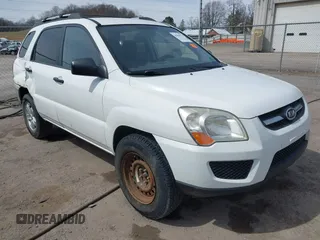 2009 Kia Sportage LX with VIN KNDJE723597560168, listed as a IAAI auction lot 41824779 with 110,386 mi miles. Bid and sale history available at carsss.com. Image 1.
