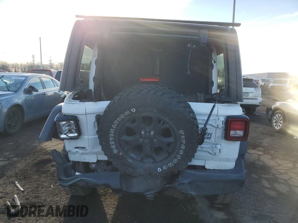 2021 Jeep Wrangler Sport S with VIN 1C4GJXAN4MW627446, listed as a Copart auction lot 78313653 with 42,536 mi miles and Salvage Title. Bid and sale history available at DreamBid. Image 6.