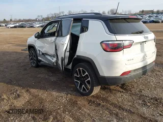 2021 Jeep Compass Limited with VIN 3C4NJDCB6MT561125, listed as a IAAI auction lot 41803373 with 48,360 mi miles and . Bid and sale history available at carsss.com. Image 3.