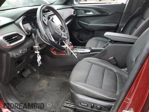 2022 Chevrolet TrailBlazer RS with VIN KL79MTSL8NB126295, listed as a Copart auction lot 51374205 with 39,749 mi miles and Salvage Title. Bid and sale history available at DreamBid. Image 7.
