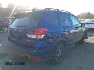 2024 Subaru Forester Sport with VIN JF2SKAEC7RH456119, listed as a IAAI auction lot 41405345 with 13,395 mi miles. Bid and sale history available at carsss.com. Image 4.