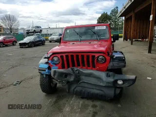 2020 Jeep Wrangler Unlimited Sport S with VIN 1C4HJXDNXLW160354, listed as a Copart auction lot 50141615 with 62,812 mi miles and Salvage title. Bid and sale history available at DreamBid. Image 11.