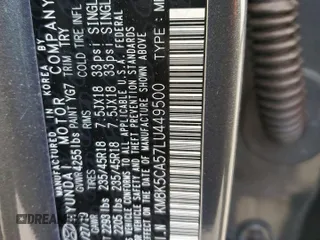 2020 Hyundai Kona Ultimate with VIN KM8K5CA57LU449500, listed as a Copart auction lot 68497752 with 10,106 mi miles. Bid and sale history available at carsss.com. Image 12.