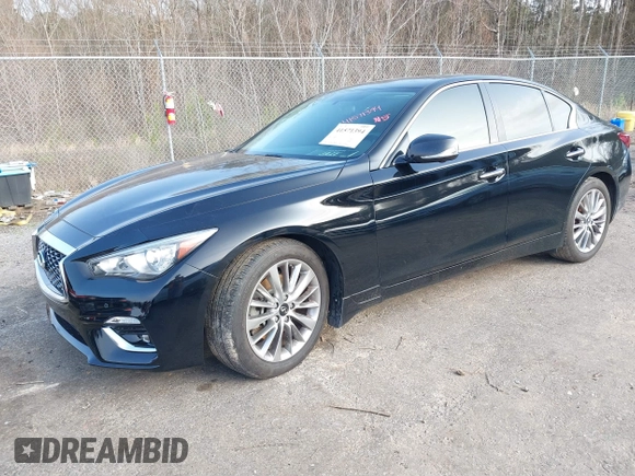 2019 Infiniti Q50 3.0t LUXE with VIN JN1EV7APXKM541986, listed as a IAAI auction lot 41571394 with 37,304 mi miles. Bid and sale history available at carsss.com. Image 17.