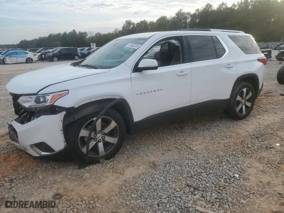 2018 Chevrolet Traverse LT Leather with VIN 1GNERHKW4JJ244765, listed as a Copart auction lot 47483235 with 99,610 mi miles and Salvage Title. Bid and sale history available at carsss.com. Image 1.