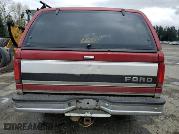 1993 Ford F-150 with VIN 1FTEX14H6PKB86844, listed as a Copart auction lot 52012705 with 127,784 mi miles and Salvage title. Bid and sale history available at DreamBid. Image 6.