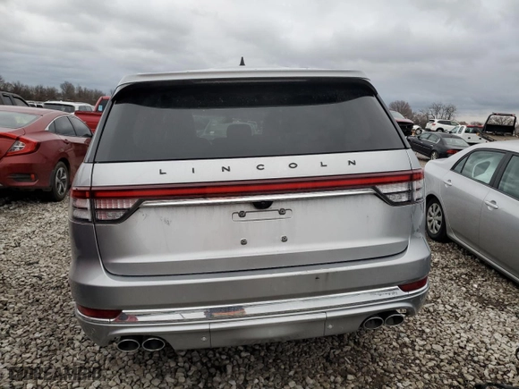 2022 Lincoln Aviator Black Label with VIN 5LM5J9XC1NGL00001, listed as a Copart auction lot 83459664 with 0 mi miles and Salvage Title. Bid and sale history available at carsss.com. Image 6.