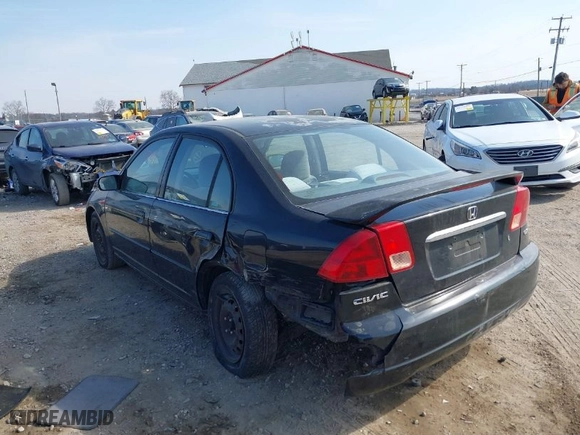 2001 Honda Civic EX with VIN 2HGES25761H518114, listed as a IAAI auction lot 41719745 with 214,573 mi miles. Bid and sale history available at carsss.com. Image 6.