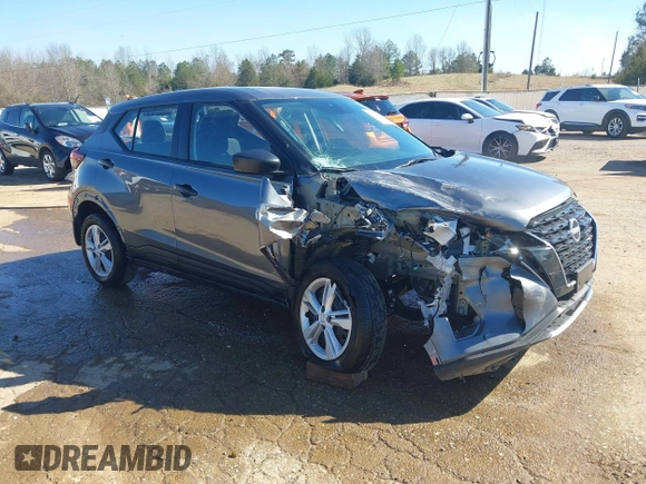 2024 Nissan Kicks S with VIN 3N1CP5BVXRL493865, listed as a IAAI auction lot 41676577 with 23,676 mi miles and . Bid and sale history available at carsss.com. Image 1.