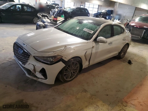 2021 Genesis G70 2.0T with VIN KMTG34LA4MU072420, listed as a Copart auction lot 87259094 with NaN miles and Salvage Title. Bid and sale history available at carsss.com. Image 1.