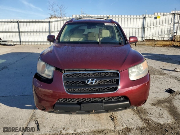 2007 Hyundai Santa Fe GLS with VIN 5NMSG13D47H007634, listed as a Copart auction lot 50028665 with 135,793 mi miles and Salvage Title. Bid and sale history available at carsss.com. Image 5.
