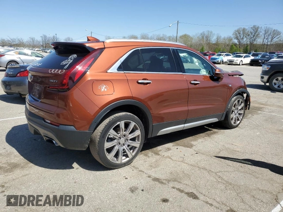 2019 Cadillac XT4 AWD Premium Luxury with VIN 1GYFZDR42KF214298, listed as a Copart auction lot 52489875 with 63,338 mi miles and Salvage title. Bid and sale history available at DreamBid. Image 3.