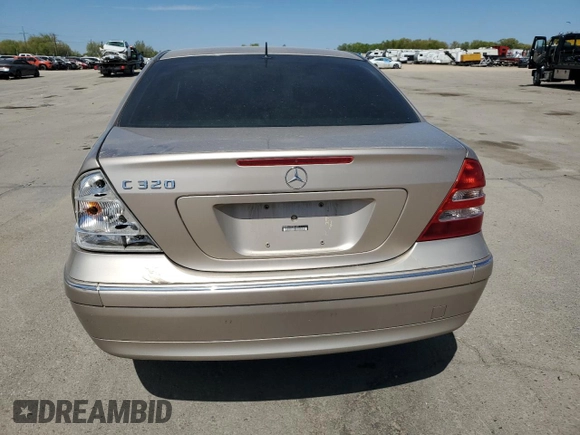 2001 Mercedes-Benz C 320 with VIN WDBRF64J31F021286, listed as a Copart auction lot 54145865 with 189,930 mi miles and Salvage Title. Bid and sale history available at DreamBid. Image 6.