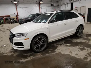 2018 Audi Q3 Premium Plus z VIN WA1JCCFS2JR023745, wystawiony jako Copart lot #86858734 z przebiegiem 83 720 mil mil oraz Szkoda całkowita • Salvage title. Historia ofert i sprzedaży dostępna na DreamBid. Obrazek 1.