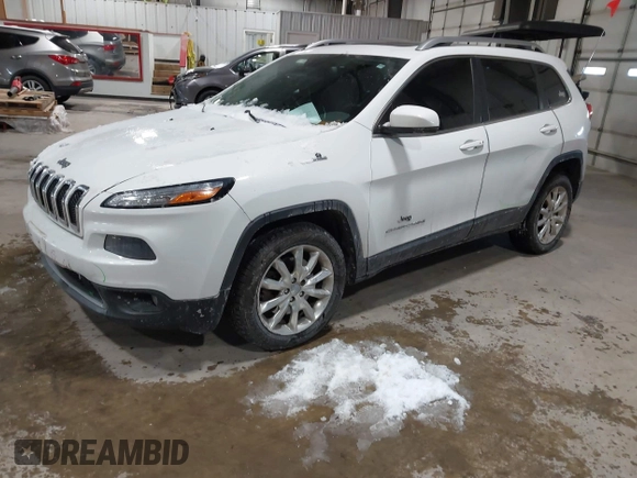 2014 Jeep Cherokee Limited with VIN 1C4PJLDS3EW283569, listed as a IAAI auction lot 41589298 with 128,307 mi miles. Bid and sale history available at carsss.com. Image 2.